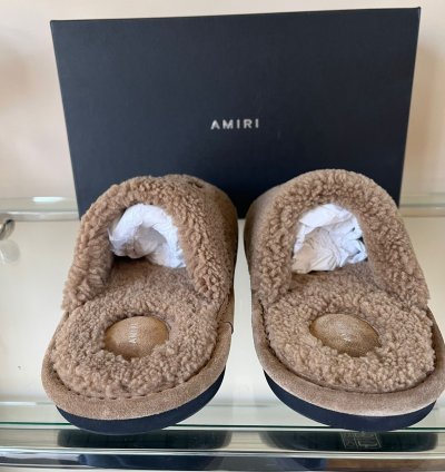 Ma Shearling Lux Slipper In Camel