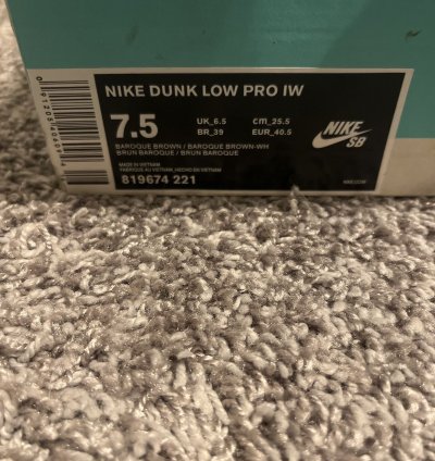 Nike Sb Dunk Low Ishod Wair Baroque Brown