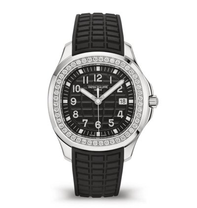 Patek Philippe Aquanaut Stainless Steel Factory Diamond Bezel 5267 200a Black Dial