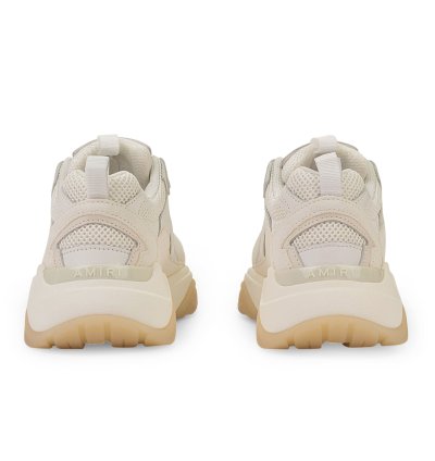 Mixed White Leather Bone Runner Sneakers Size 43