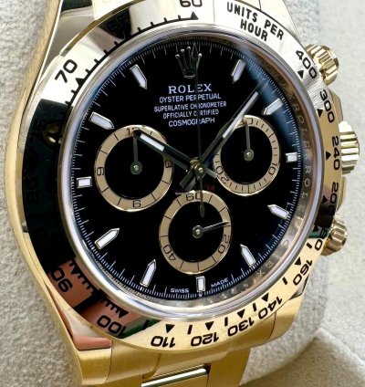 Rolex Daytona 126508 Yellow Gold Black Dial Unworn 2024
