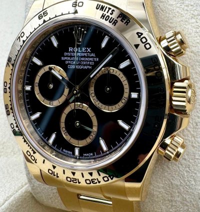 Rolex Daytona 126508 Yellow Gold Black Dial Unworn 2024