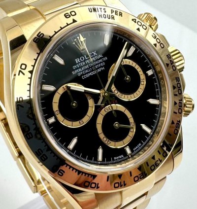 Rolex Daytona 126508 Yellow Gold Black Dial Unworn 2024