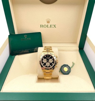 Rolex Daytona 126508 Yellow Gold Black Diamond Dial Unworn 2024
