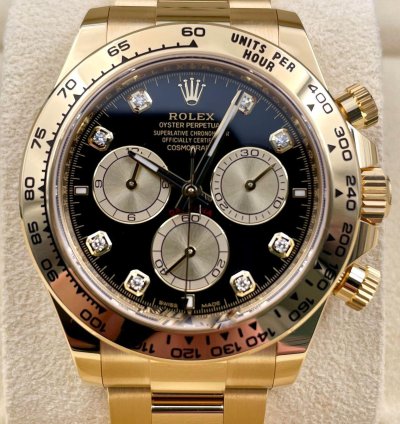 Rolex Daytona 126508 Yellow Gold Black Diamond Dial Unworn 2024