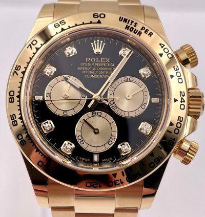 Rolex Daytona 126508 Yellow Gold Black Diamond Dial Unworn 2024