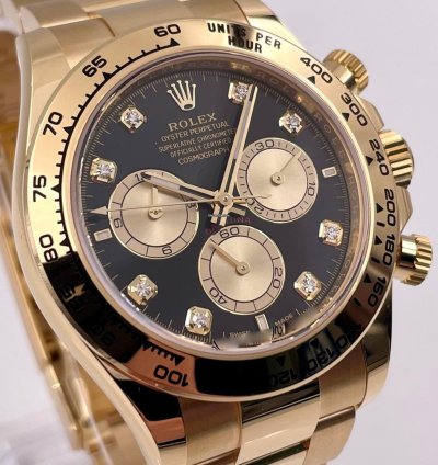 Rolex Daytona 126508 Yellow Gold Black Diamond Dial Unworn 2024