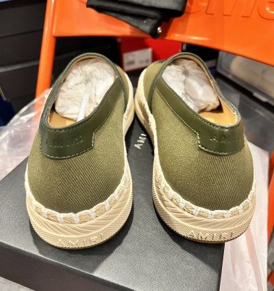 New Amiri Espadrille Slip On Military Green Shoes Size 43