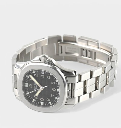 Patek Philippe Aquanaut Steel Black Automatic Date 34x36 3mm Papers 5066 1a