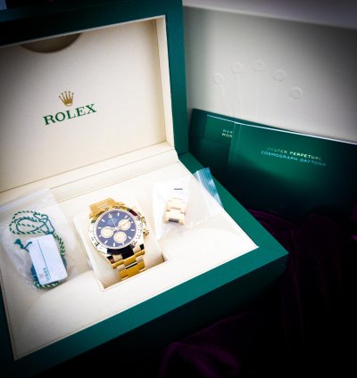 Rolex Daytona 126508 Yellow Gold Black Paul Newman 40mm Watch Rare
