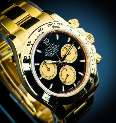 Rolex Daytona 126508 Yellow Gold Black Paul Newman 40mm Watch Rare