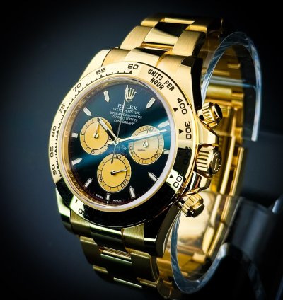 Rolex Daytona 126508 Yellow Gold Black Paul Newman 40mm Watch Rare