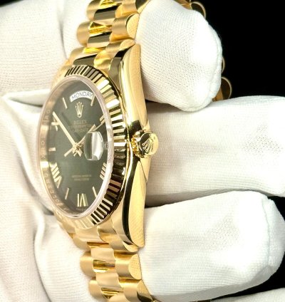 Rolex Day-date 36 36mm New Release 2024 Green Ombre Dial 128238 Box Papers