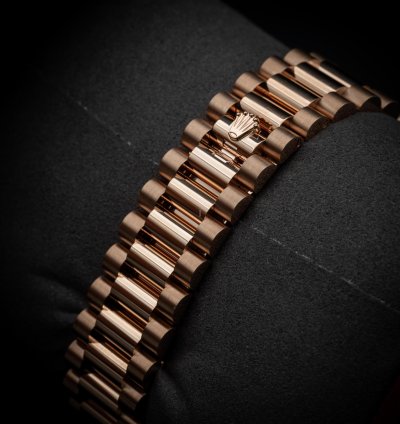 Rolex Day-date 36 36mm New Release Blue Baguette Dial Rose Gold