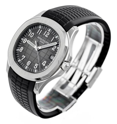 Patek Philippe Aquanaut Steel Black Grey Dial Rubber Strap Ref 5167a-001 Full Set