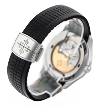Patek Philippe Aquanaut Steel Black Grey Dial Rubber Strap Ref 5167a-001 Full Set