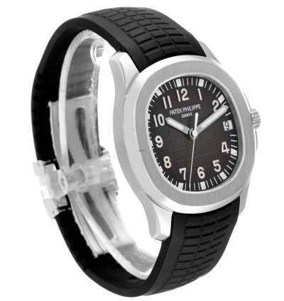 Patek Philippe Aquanaut Steel Rubber Strap Mens Watch 5165a
