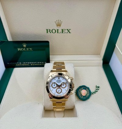 Rolex Daytona 126508 Yellow Gold White Dial Unworn 2024