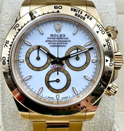 Rolex Daytona 126508 Yellow Gold White Dial Unworn 2024