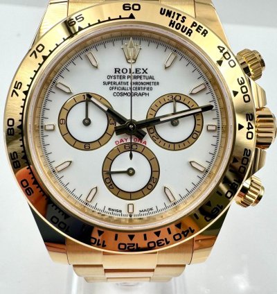 Rolex Daytona 126508 Yellow Gold White Dial Unworn 2024