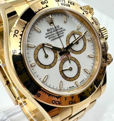 Rolex Daytona 126508 Yellow Gold White Dial Unworn 2024