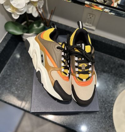 New Dior B22 Brown Yellow Size 42 9us