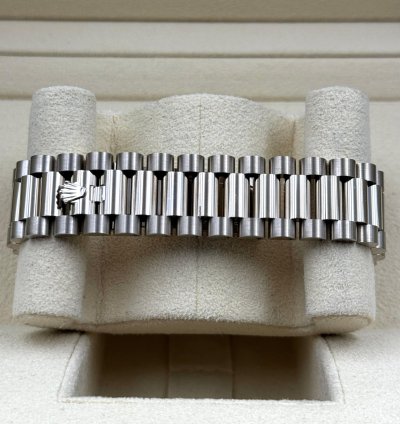 Rolex Day-date 36 36mm Silver Index Dial White Gold Bracelet 128239 Unworn 2022