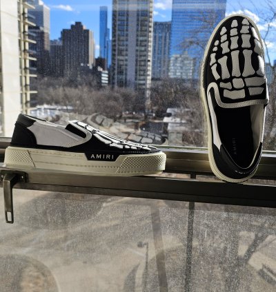 New With Tags Box Etc Amiri Skeleton Skel-toe Slip-on