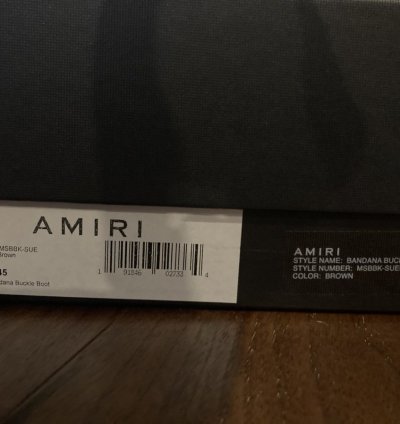 Nib Amiri Bandana Boots Brown Beige 45 Rare