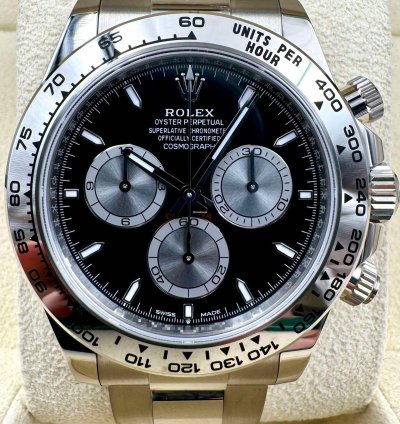 Rolex Daytona 126509 White Gold Black Dial Unworn 2023
