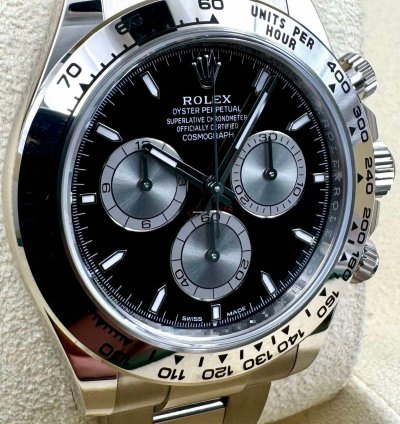 Rolex Daytona 126509 White Gold Black Dial Unworn 2023