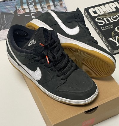 Nike Sb Dunk Low Orange Label Black White