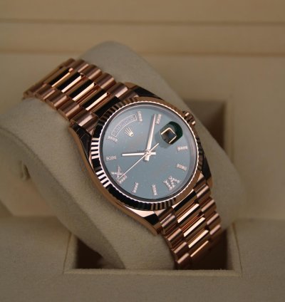 Rolex Day-date 36 Aventurine Dial New 2025 Full Set