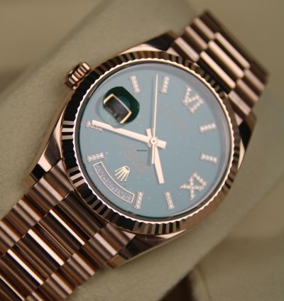 Rolex Day-date 36 Aventurine Dial New 2025 Full Set