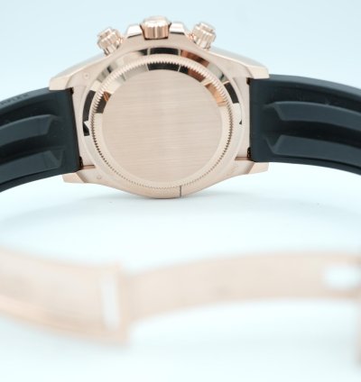 Rolex Daytona 126515ln Cosmograph Daytona 18k Rose Gold Oysterflex Black Dial Complete Set 2024