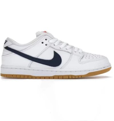Nike Sb Dunk Low Orange Label White Navy