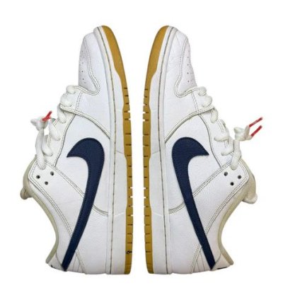Nike Sb Dunk Low Orange Label White Navy