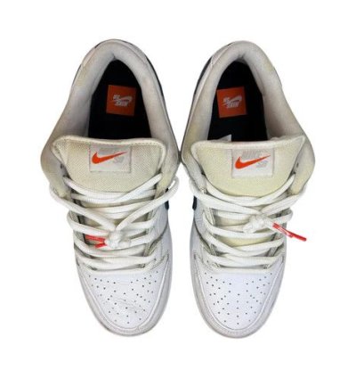 Nike Sb Dunk Low Orange Label White Navy