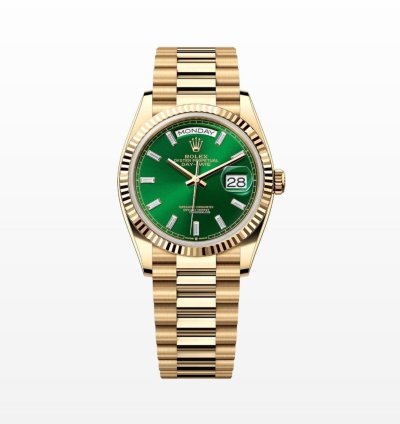 Rolex Day-date 36 Bright Green Diamond Dial