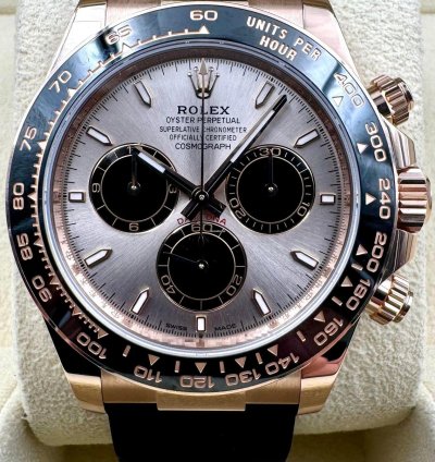 Rolex Daytona 126515ln Rose Gold Oysterflex Sundust Dial Unworn 2024