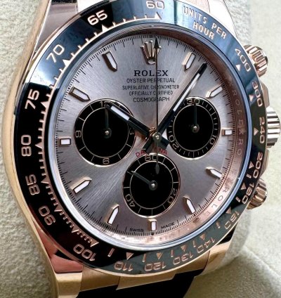 Rolex Daytona 126515ln Rose Gold Oysterflex Sundust Dial Unworn 2024