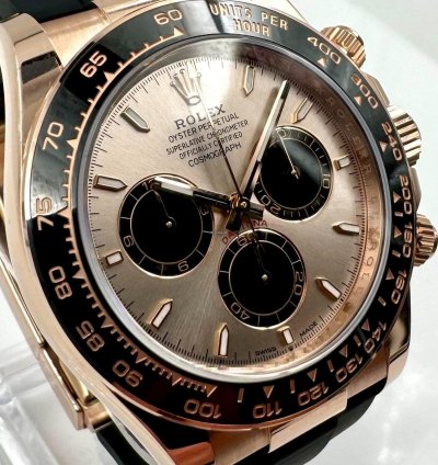 Rolex Daytona 126515ln Rose Gold Oysterflex Sundust Dial Unworn 2024