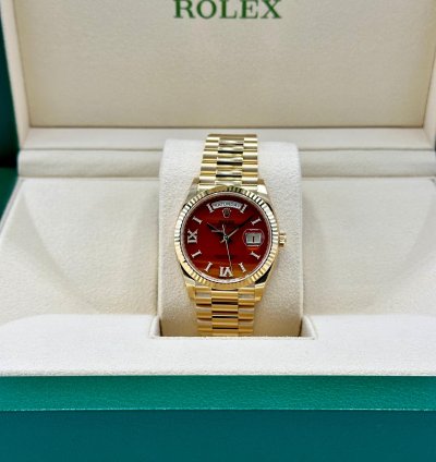 Rolex Day-date 36 Carnelian Dial Bnib 2024