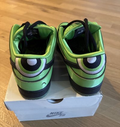 Nike Sb Dunk Low Powerpuff Girls Buttercup Mean Green Size13