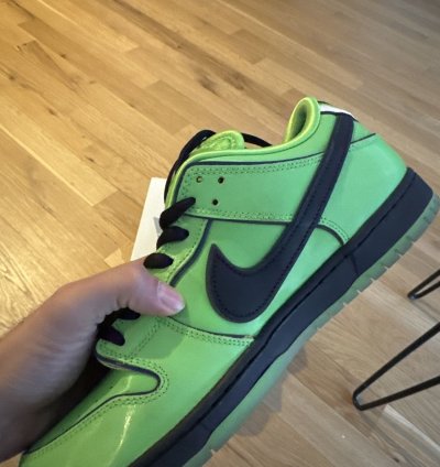 Nike Sb Dunk Low Powerpuff Girls Buttercup Mean Green Size13