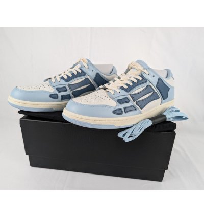 O1rshd1 Skeleton Top Low Sneakers In Baby Blue White