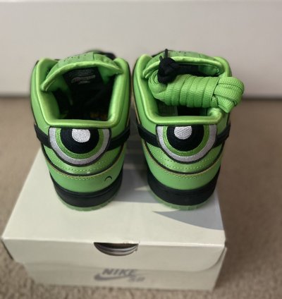 Nike Sb Dunk Low Powerpuff Girls Buttercup Size 6 5