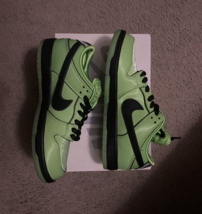 Nike Sb Dunk Low Powerpuff Girls Buttercup Size 6 5