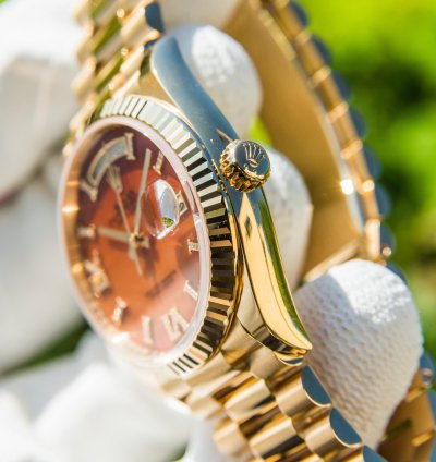 Rolex Day-date 36 Carnelian Diamond Set Dial - 128238