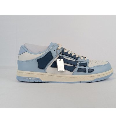 O1rshd1 Skelton Top Low Sneakers In Baby Blue White